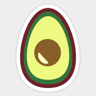 Huge Avocado Guacamole Food Porn Design for Women, Men and Kids Sticker